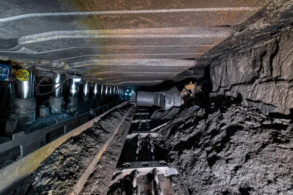 Coal mine. Underground coal mining.