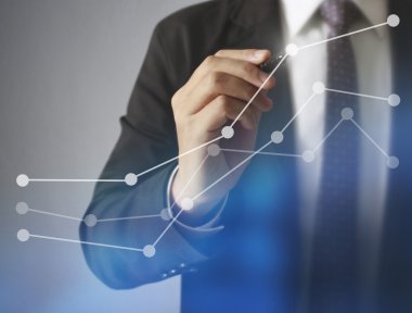Çizim grafik büyüyen bir grafik