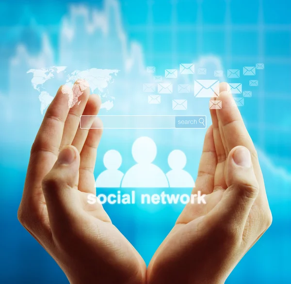 Struttura dei social network — Foto Stock