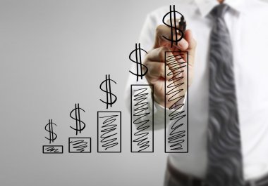 işadamı çizim büyüyen grafik