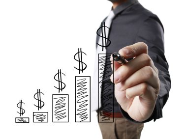 işadamı çizim büyüyen grafik