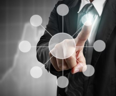 Sosyal networ dokunaklı sanal simge