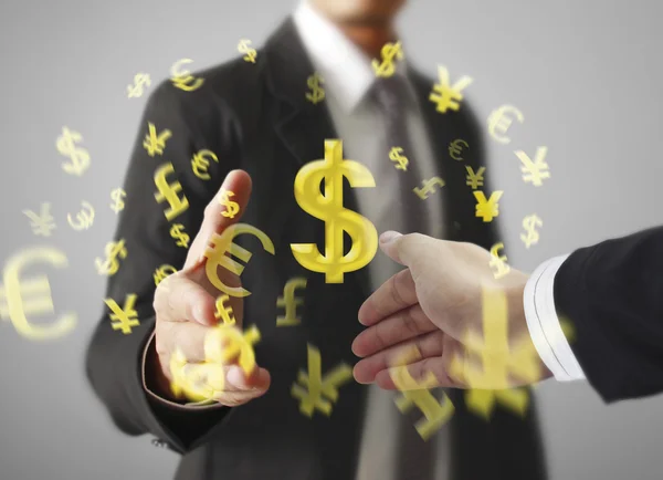 Businessmen shaking hands — Stock Photo, Image