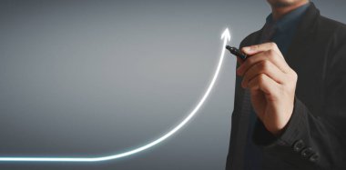 El çizimi bir tablo, büyümenin grafiği