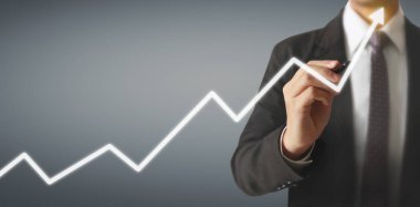 El çizimi bir tablo, büyümenin grafiği