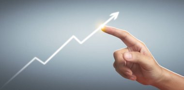 Finansal gösterge ve muhasebe piyasa analizi grafiklerinin el ele dokunması