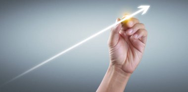 El çizimi bir tablo, büyümenin grafiği