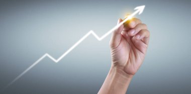 El çizimi bir tablo, büyümenin grafiği