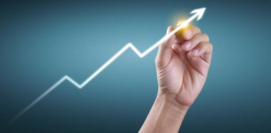 El çizimi bir tablo, büyümenin grafiği