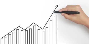 El çizimi bir tablo, büyümenin grafiği