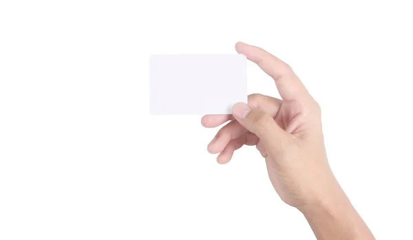 Χέρι Κρατώντας Εικονική Κάρτα Που Δείχνει Σας — Φωτογραφία Αρχείου