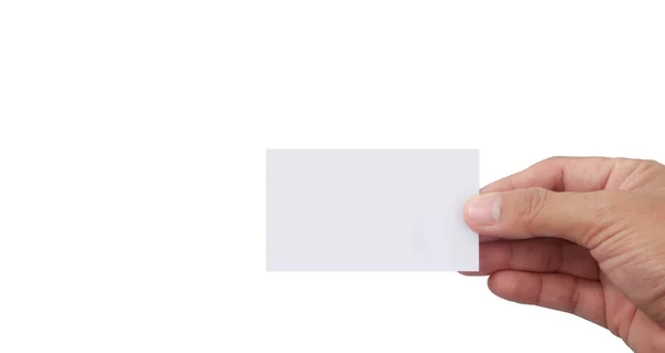 Hand Holding Virtual Card Your — Stock Photo, Image