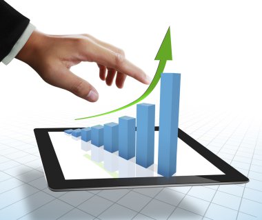 dokunmatik tablet el kavram 