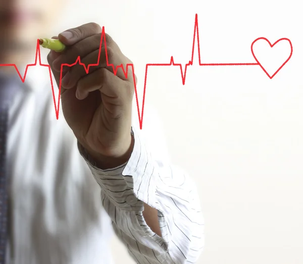 Concepto corazón dibujado a mano — Foto de Stock