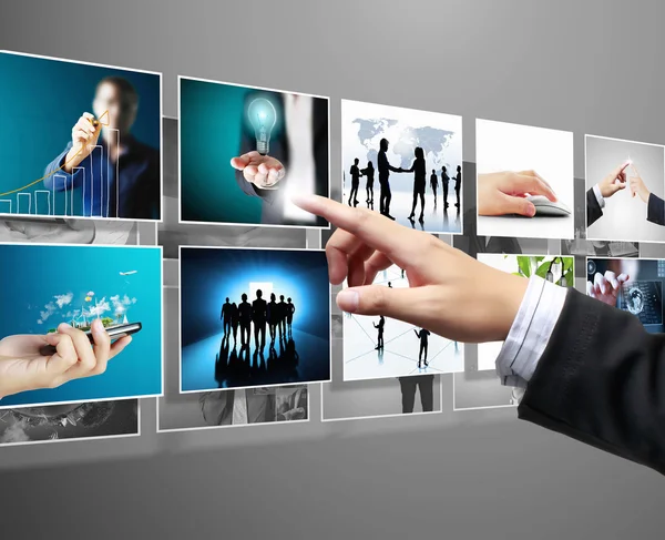 Businessmen and Reaching images streaming — Stock Photo, Image