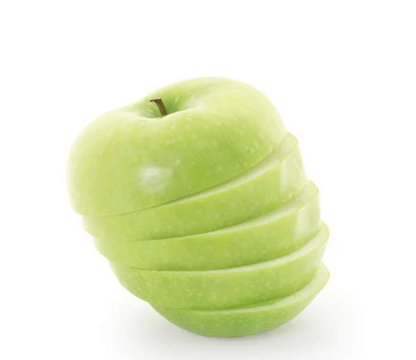 Sliced green apple — Stock Photo, Image