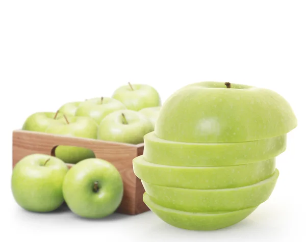 Ripe green apples — Stock Photo, Image