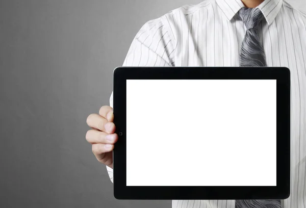 Touch- tablet in hands — Stock Photo, Image