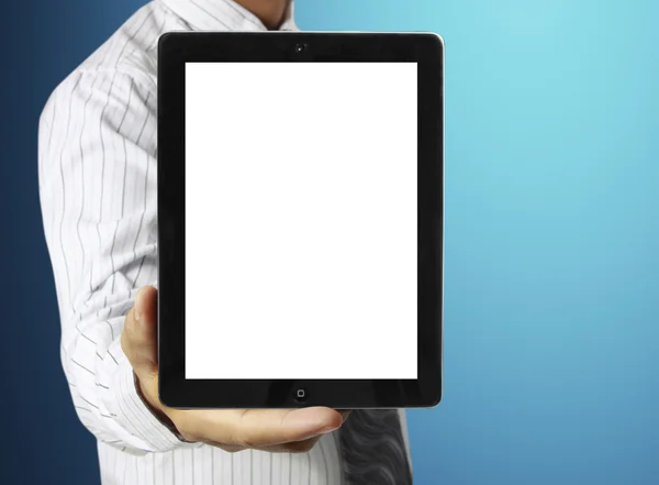 Touch-Tablet in der Hand — Stockfoto