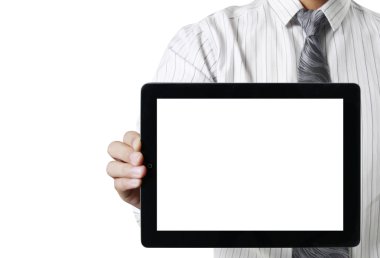 ellerinde dokunmatik tablet 