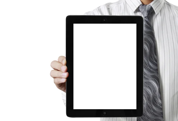 Touch- tablet in hands — Stock Photo, Image