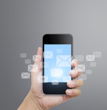 El ele tutuşan akıllı telefon