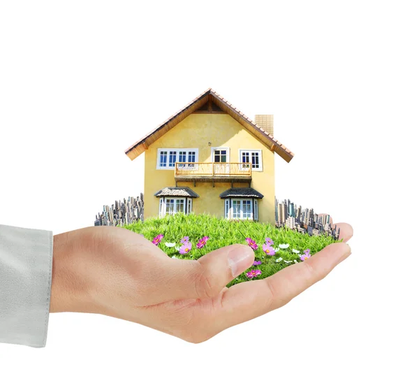 House model concept in  hand — Stock Photo, Image