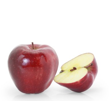 izole Kırmızı elma 
