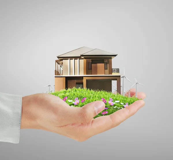 House model concept in  hand — Stock Photo, Image