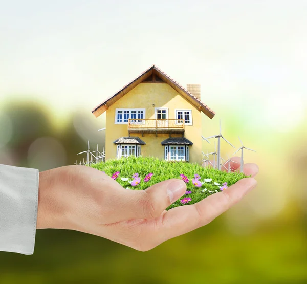 House model concept in  hand — Stock Photo, Image