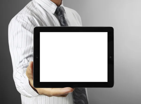 Touch- tablet in hands — Stock Photo, Image