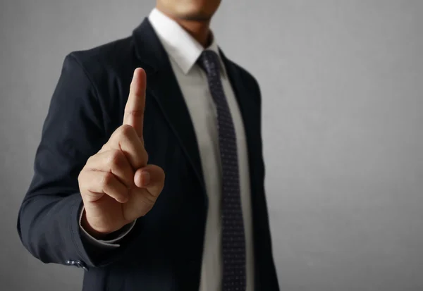 Businessman  Hand pointing up touching — Stock Photo, Image