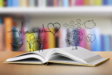 sihirli kitap açık