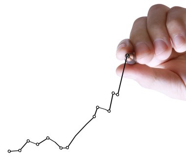 işadamı el iş grafik yazma 