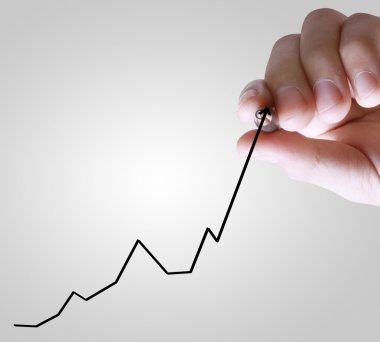 işadamı el iş grafik yazma 