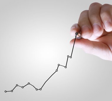 işadamı el iş grafik yazma 