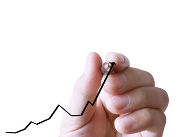 işadamı el iş grafik yazma 