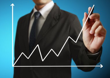 işadamı el iş grafik yazma 