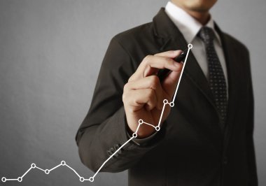 işadamı el iş grafik yazma 