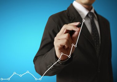 işadamı el iş grafik yazma 