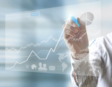 işadamı el iş grafik yazma 