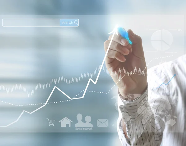 işadamı el iş grafik yazma 