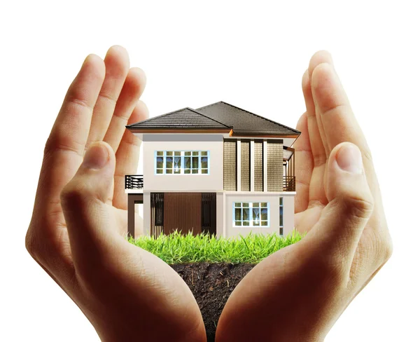 House model concept in  hand — Stock Photo, Image