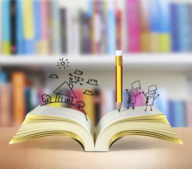 sihirli kitap açık