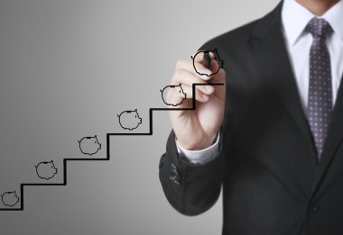 işadamı çizim kumbara