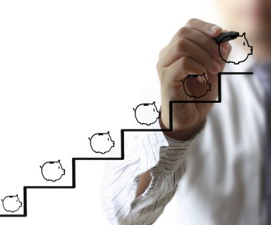 işadamı çizim kumbara