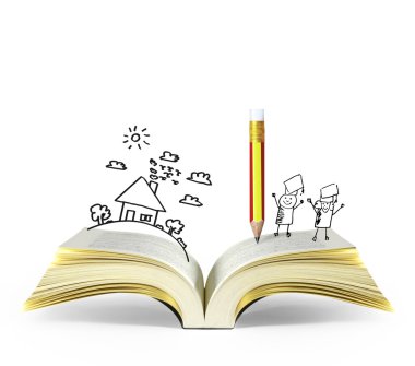 sihirli kitap açık