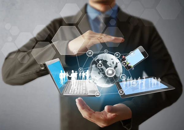 Technology in the hands Stock Photo by ©violetkaipa 12286955