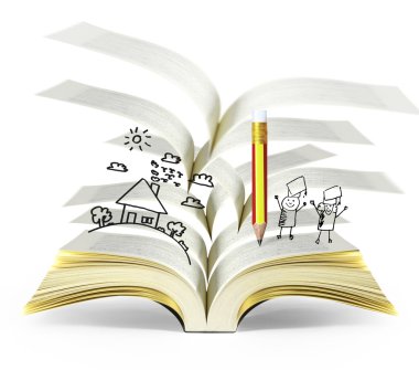 sihirli kitap açık