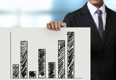 beyaz boş billboard holding